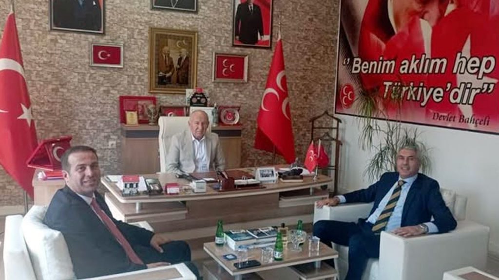 Kaymakam Coşkun’dan MHP İlçe Başkanlığı’na ziyaret