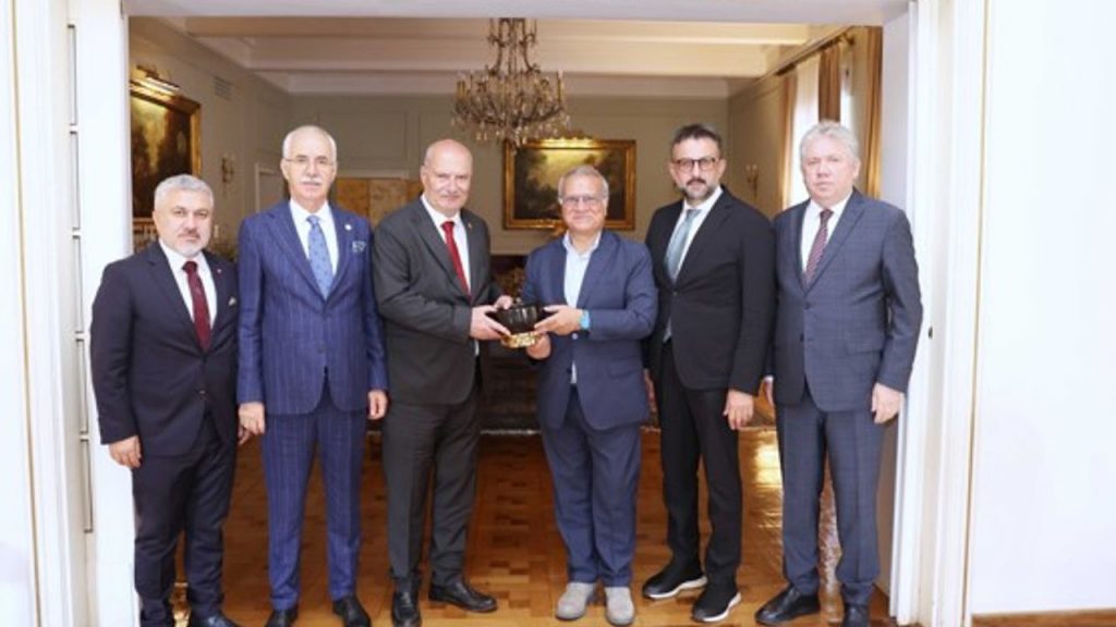 ATO Başkanı Baran ve heyetinden İtalya Büyükelçisi Marrapodi'ye ziyaret