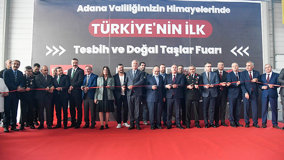 Adana’da ‘Tesbih ve Doğal Taşlar Fuarı’ açıldı