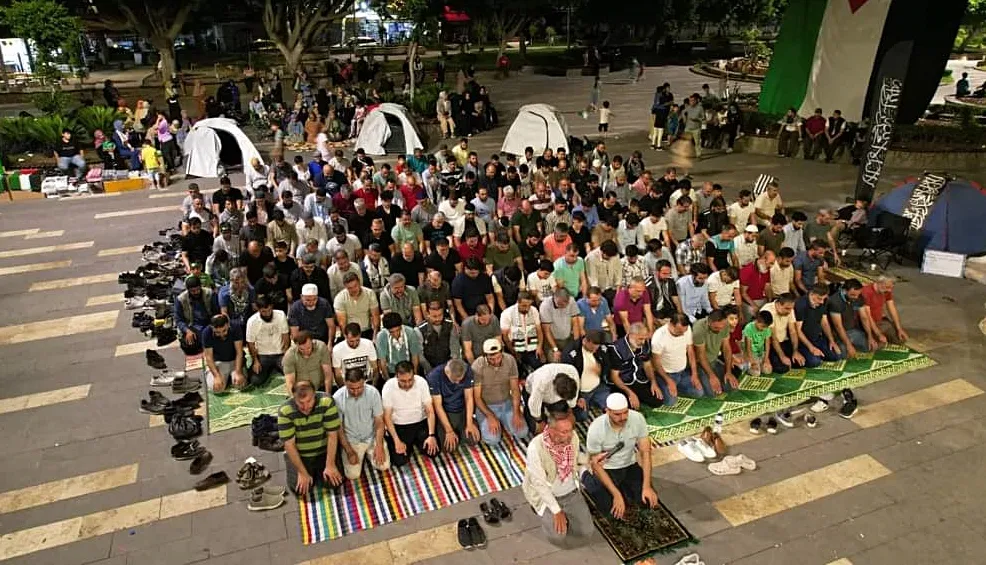 ASİM\’DEN Filistin için gece nöbeti ve çadır eylemi…
