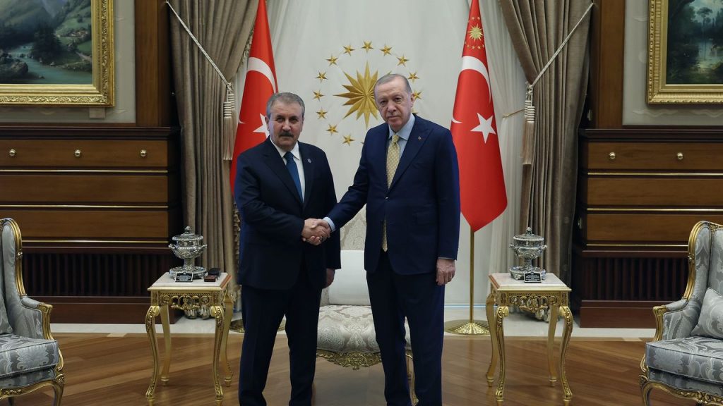 Cumhurbaşkanı Erdoğan, BBP Lideri Destici’yi Külliye’de ağırladı